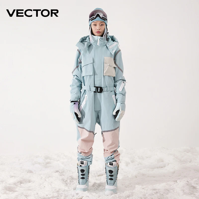 Thick Men Women One-Piece Ski Jumpsuit Outdoor Sports Snowboard Jacket Warm Jump Suit Waterproof Winter Clothes Overalls Hooded winter jacket men snow jumpsuit