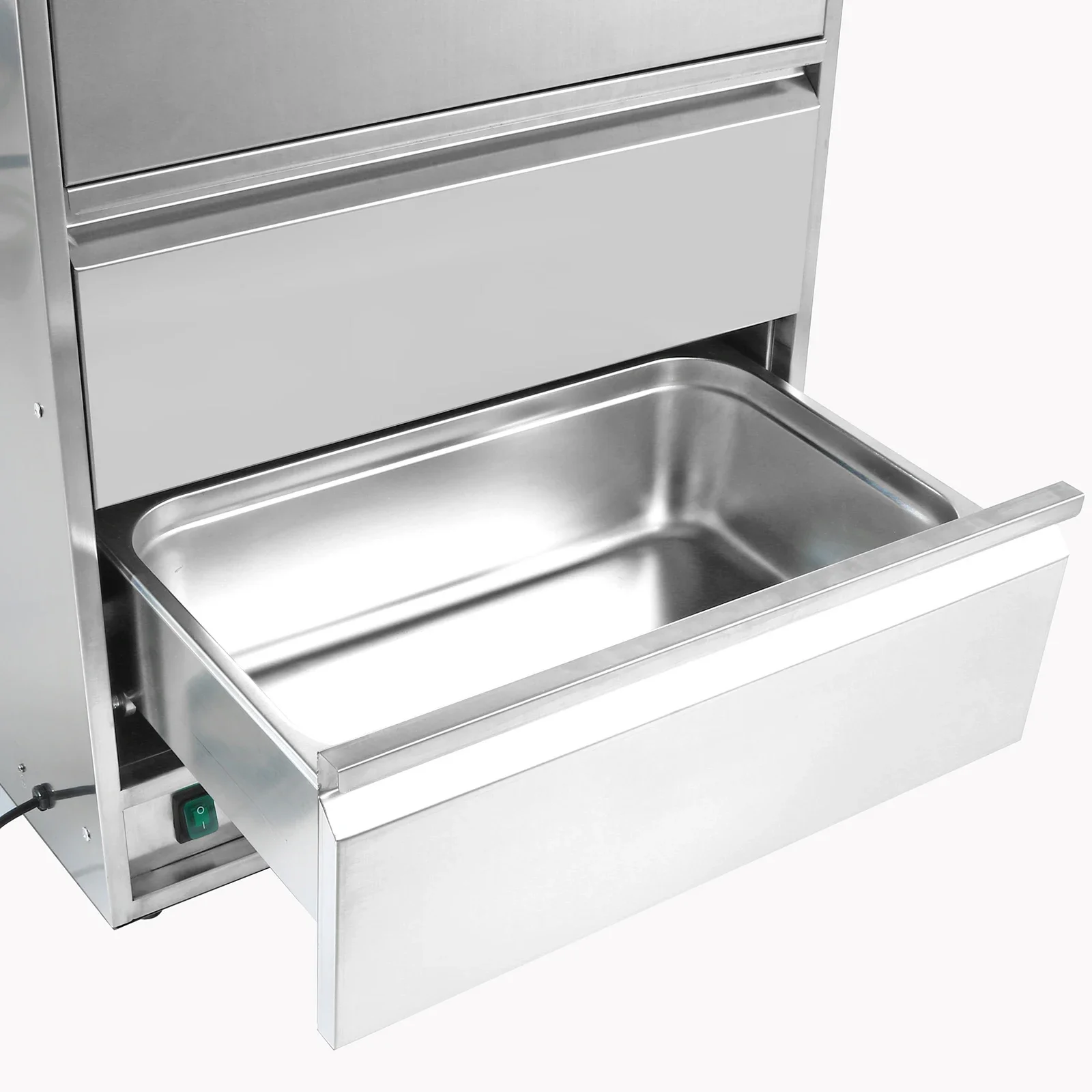 Commercial Kitchen Equipment Stainless Steel Freestanding Electric Food Drawer Warmer