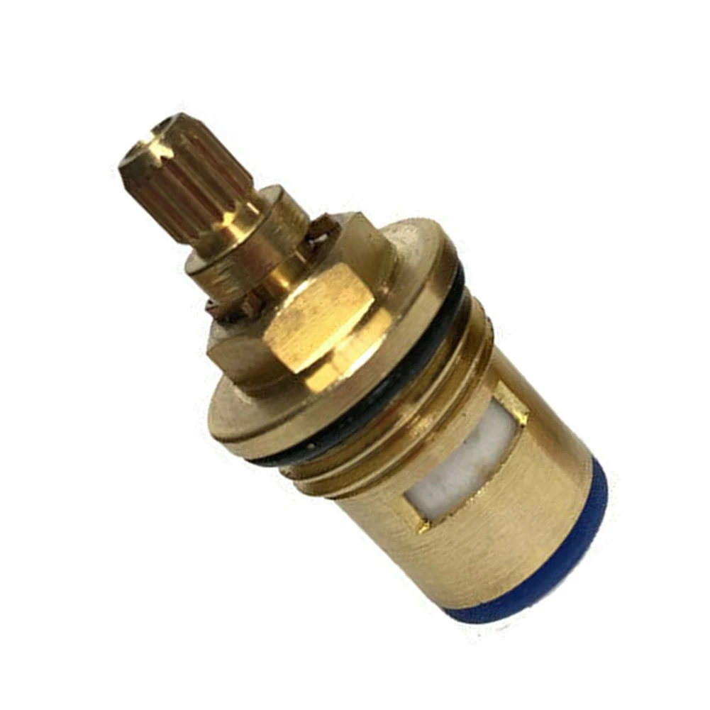 

2pcs Valves Brass Replacement Spares 20 Teeth Cartridge G1 / 2 (1/2 "20.5mm) Gland Tap High quality Insert Mixer