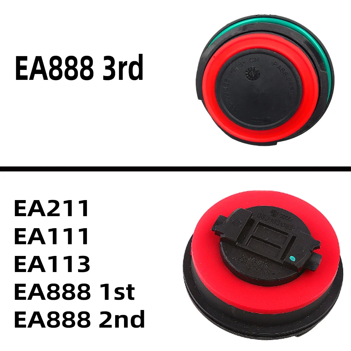 Sealing Washers Oil Filler Cap Rubber Sealing Gasket EA888 EA211 EA111 EA113 For VW Golf 4 5 6 7 GTI Passat B5 B6 B7 B8 Audi A4 A6 A5 Q5 S4 Q3