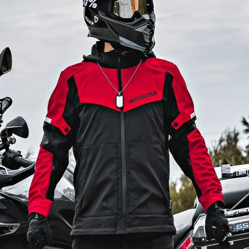 Motowolf Winter Warm Motorcycle Electric Riding Clothes Waterproof And Anti Drop Men's Motorcycle Electric Jackets Hot Selling