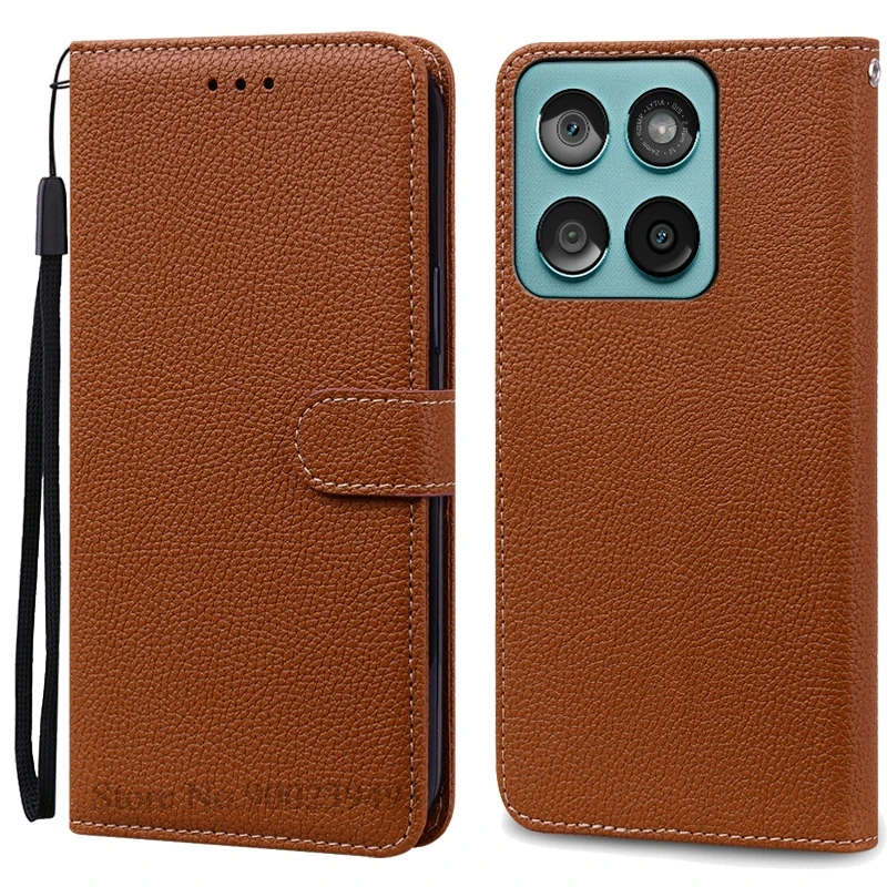 Luxurious Leather Wallet Flip Cover for Motorola Edge 60 Fusion - Stylish Stand Book Design