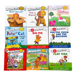 Ensemble de 12 livres pour enfants, livres, je peux lire des images anglaises, livrets éducatifs, jouets d'apprentissage, vue phonique, mots, cadeau 