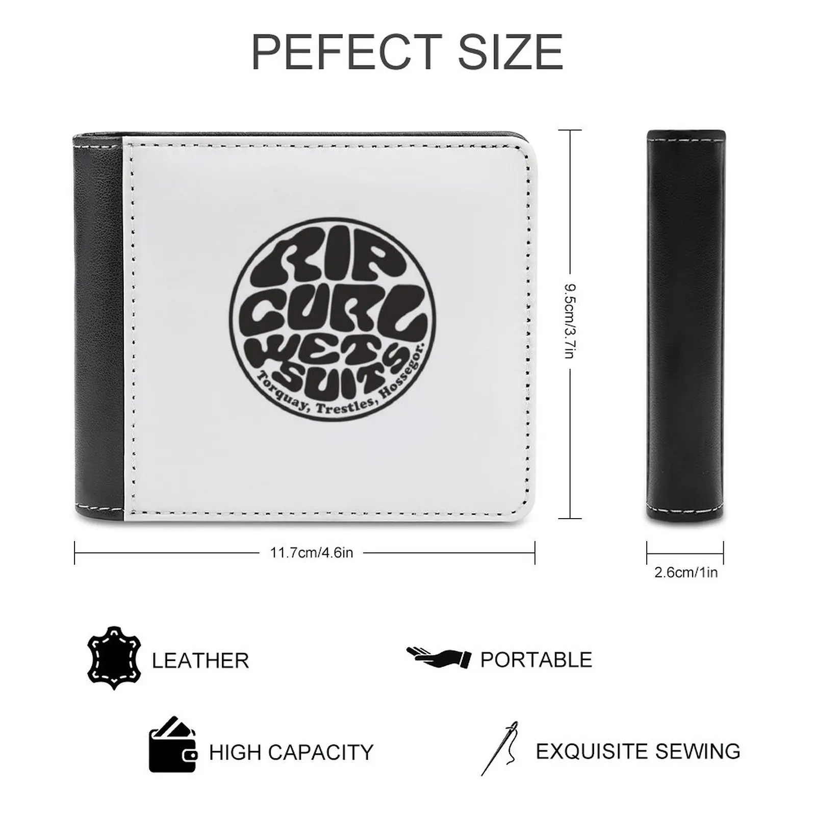 Cartera de cuero para Surf de Australia, cartera para hombre