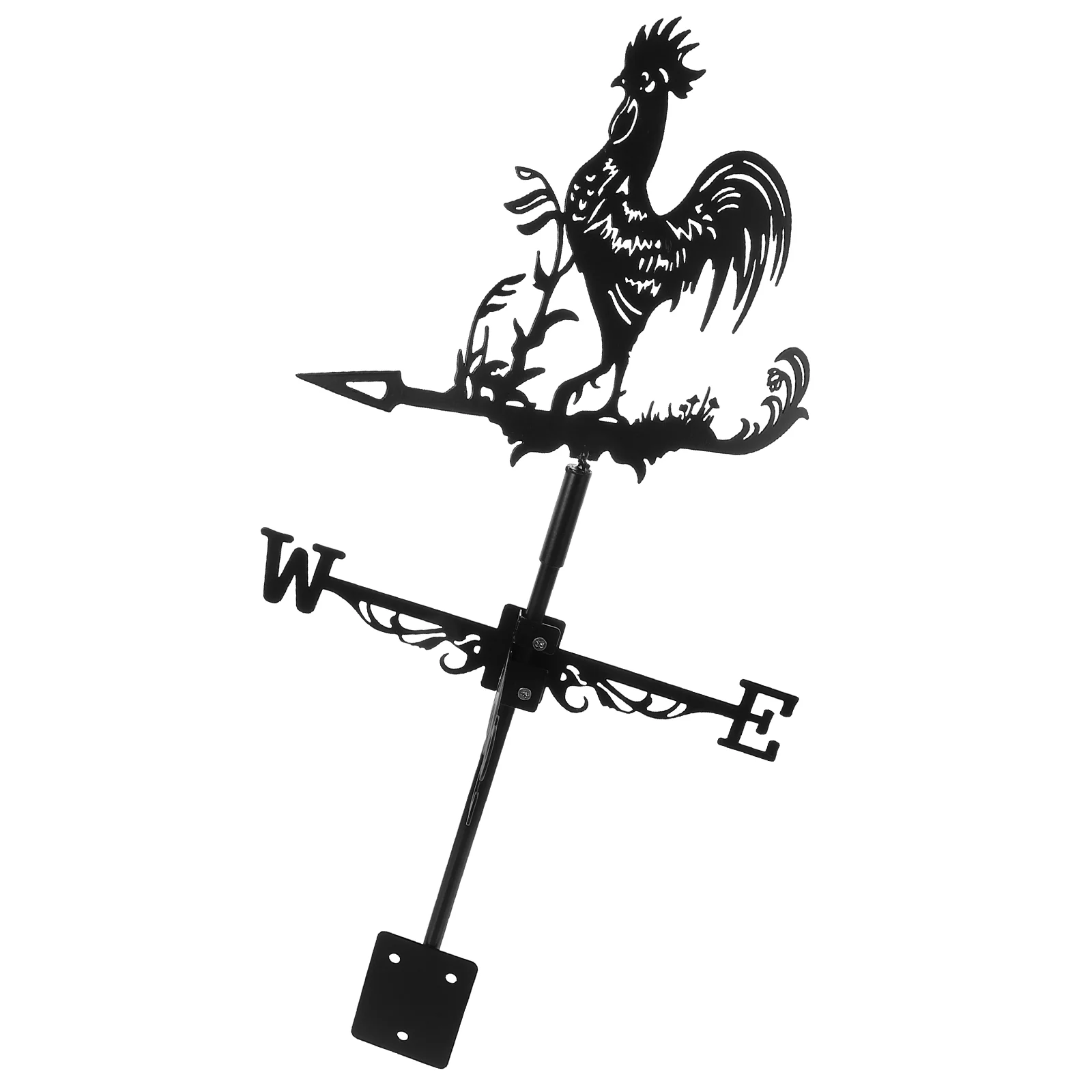 

Rooster Wind Vane Rooftop Weather Vane Retro Metal Wind Direction Indicator Farm Scene Garden Art Decor Roof Garden