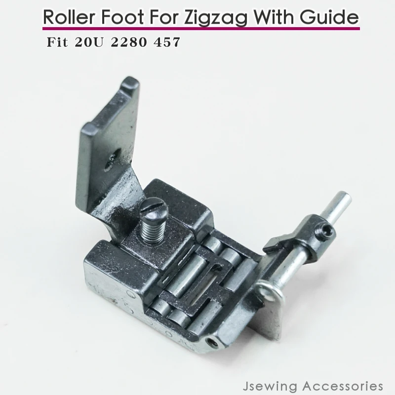 

R2284 Roller Guide Presser Foot Fit Industrial Zigzag Sewing Machine Singer 20U 457 JUKI LZ-2280 2284 Bearing Wheel Heavy-Duty