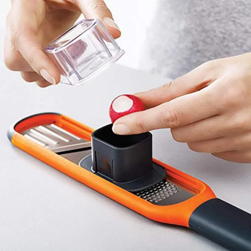 2-in-1 Mini Grater Slicer Anti Hurt Hands Vegetable Cutter Fruit Slicer Multifunctional Potato Peeler Carrot Cutter Gadgets