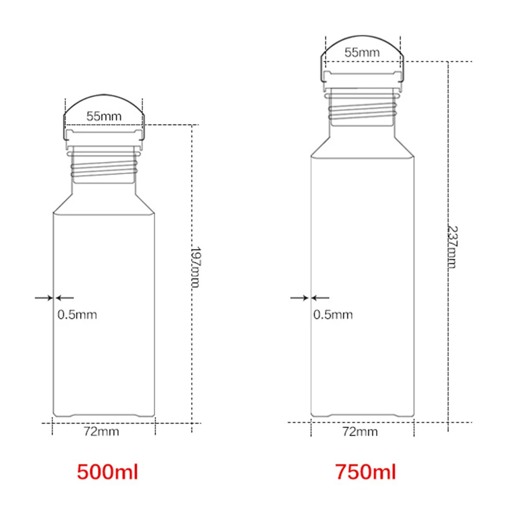 

Non Toxic and Odor Free Titanium Water Bottle Enhances Drink Purity Perfect for Outdoor Enthusiasts 500ml/750ml