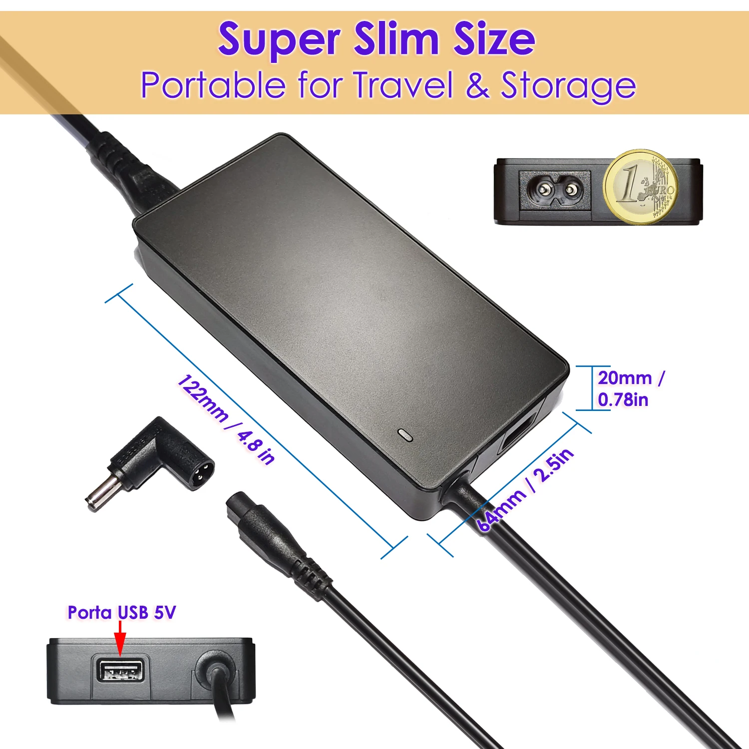 Versatile 90W Universal Laptop Charger for Optimal Performance