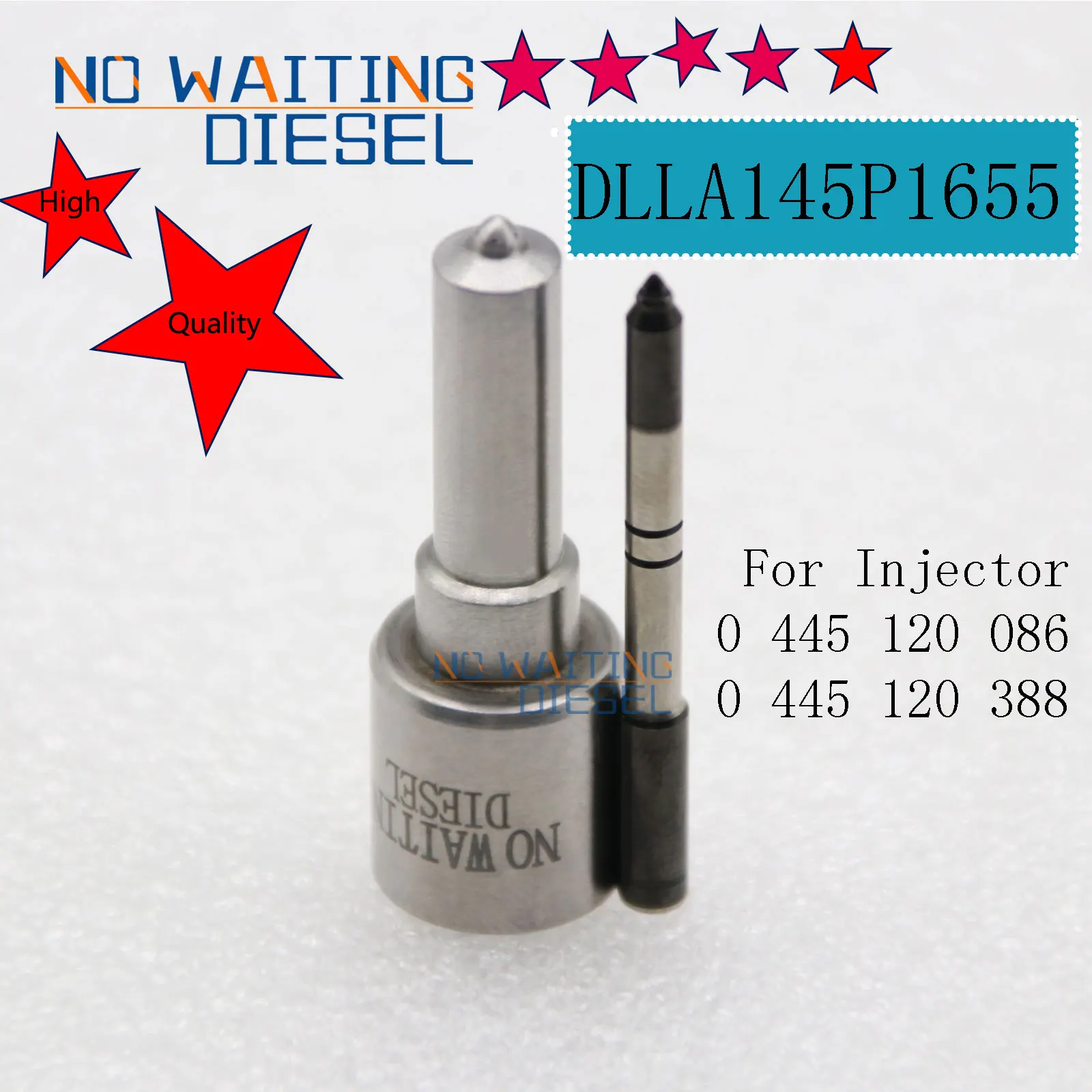 

China Made DLLA145P1655 Diesel Injector Nozzl DLLA 145P 1655 Nozzle For 0445120086 0445120388 00986AD1005