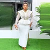 Spring African Clothes for Women 2 PCS Sets Tops and Skirts Suit Dashiki Ankara Outfit Robe Plus Size Wedding Party Dresses