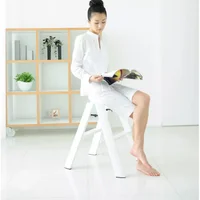 Aluminum Alloy Folding Step Stool Portable Multifunctional Kitchen Ladder Chair Non-Slip Multifunctional Ladders Stool for Home 4