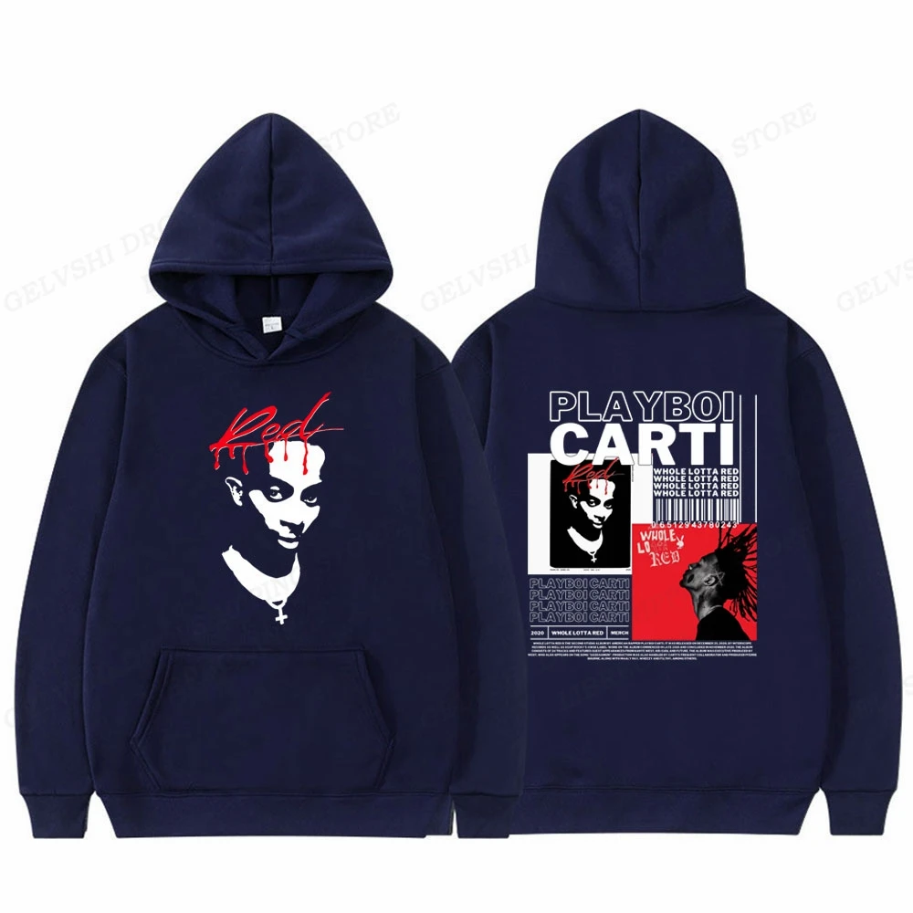 Rapper Playboi Carti Hoodie Men's Hoodies Vintage Harajuku Coats Oversized Sweatshirts Fleece Tracksuits Men's Clothing Punk