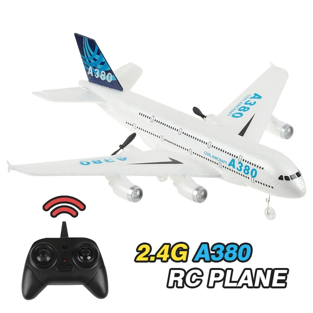 Avião de controle remoto com asas fixas, avião elétrico RC, espuma Epp, DIY  Flight Toys, Built-in Gyro, 2.4GHz, 2CH - AliExpress