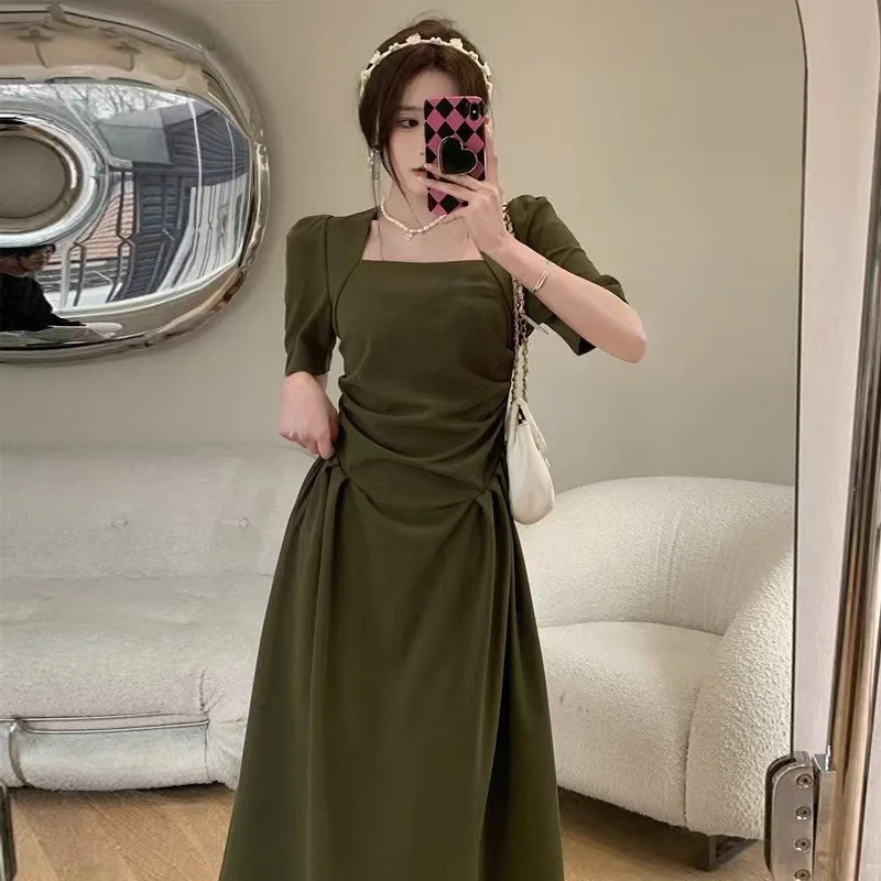 

The New Party Brought Dress Female Summer 2023 Senior Feeling Temperament Hepburn Wind Skirt Show Thin Waist