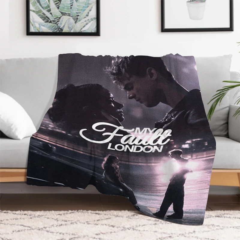 British Romantic Movie My Fault London Throw Plead Cover Bed Blankets for Decorative Sofa Blanket Soft Plaid 150 X200 Throwing 2