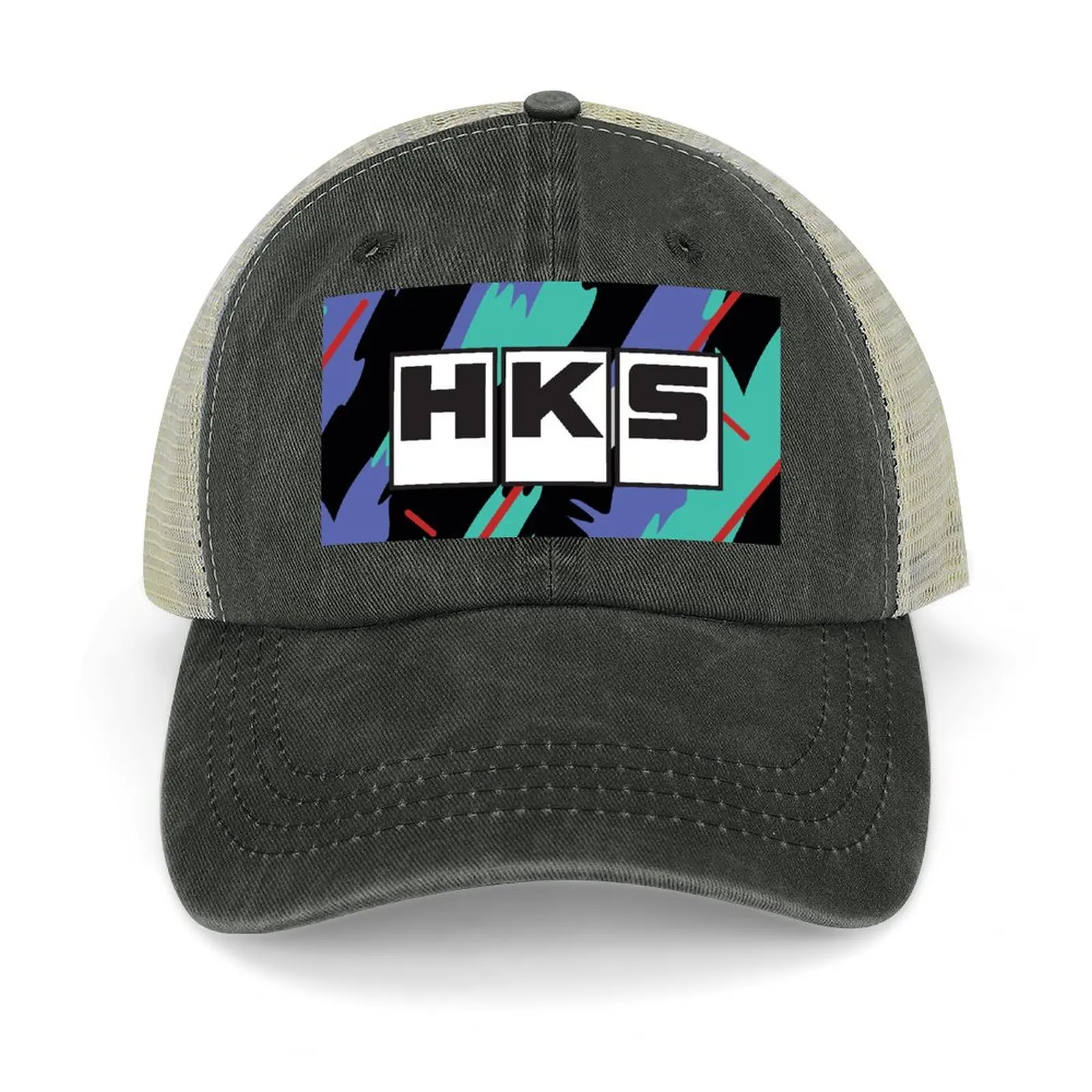 

HKS ретро шаблон ковбойская шляпа Рождественская шляпа Женская Мужская винтажная шляпа для гольфа
