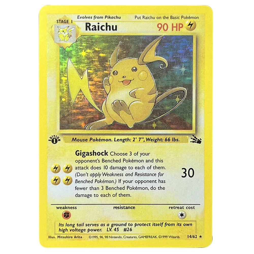 PTCG A Proxy Card Foil Base Set Jungle Fossil Charizard