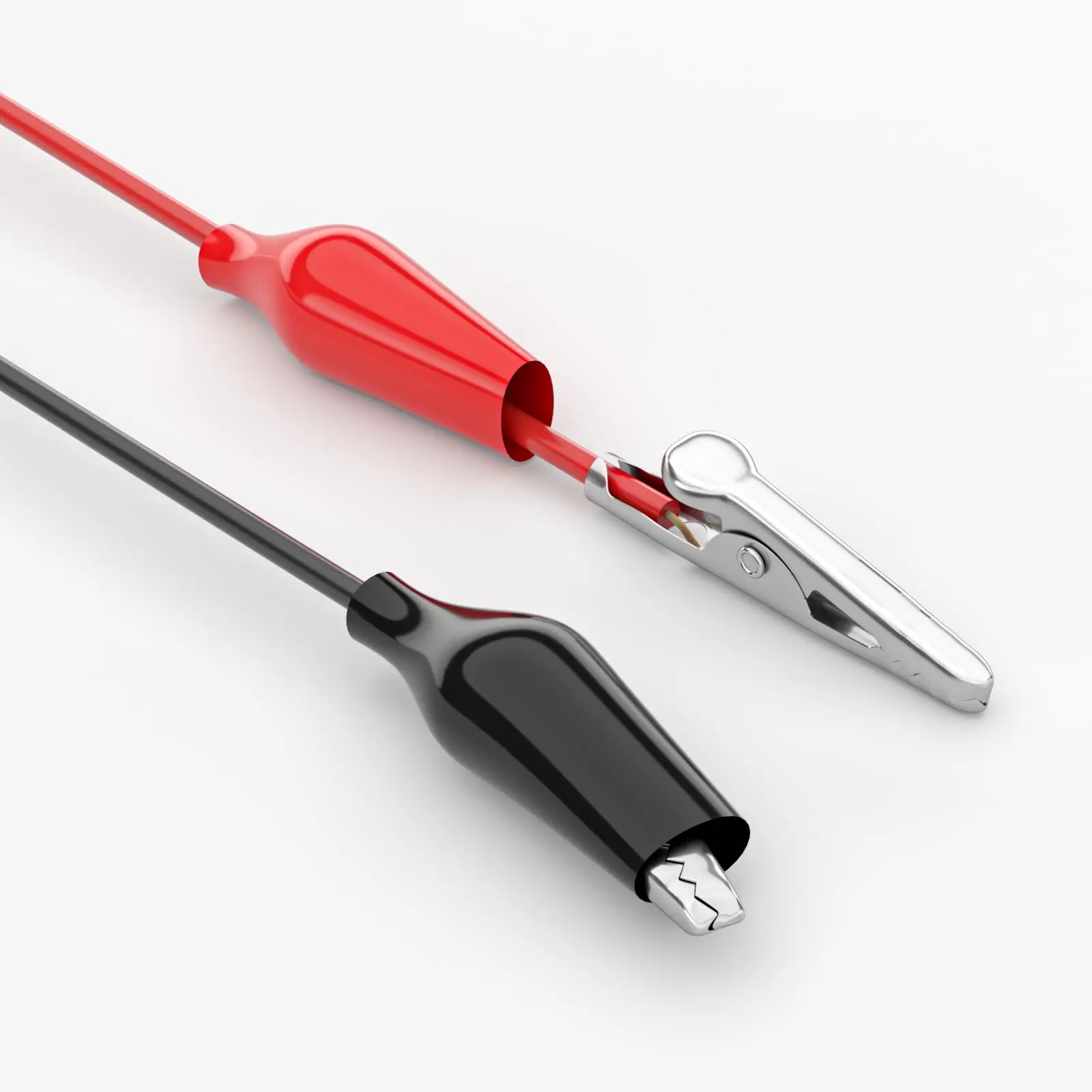 Color Alligator Clips Probes 10PCS for Electrical Testing Dual Ended Insulators for Circuit Connection 28mm35mm45mm