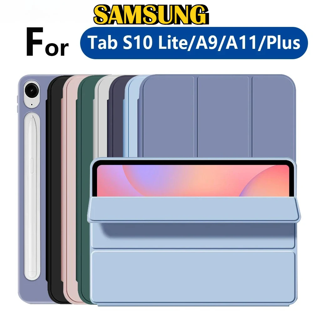 Premium PU Leather Stand Case with Soft TPU Liquid Silicone Cover