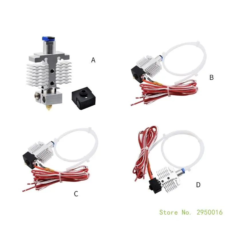 

Metal Upgraded Hotend for 3D Printer Hot End and Thermistor Assembled for Ender3 Neo/ V2 Neo/