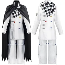 Costume pour Cosplay V3, uniforme, cape, écharpe, Costume, Anime Danganronpa, Kokichi, Oma 