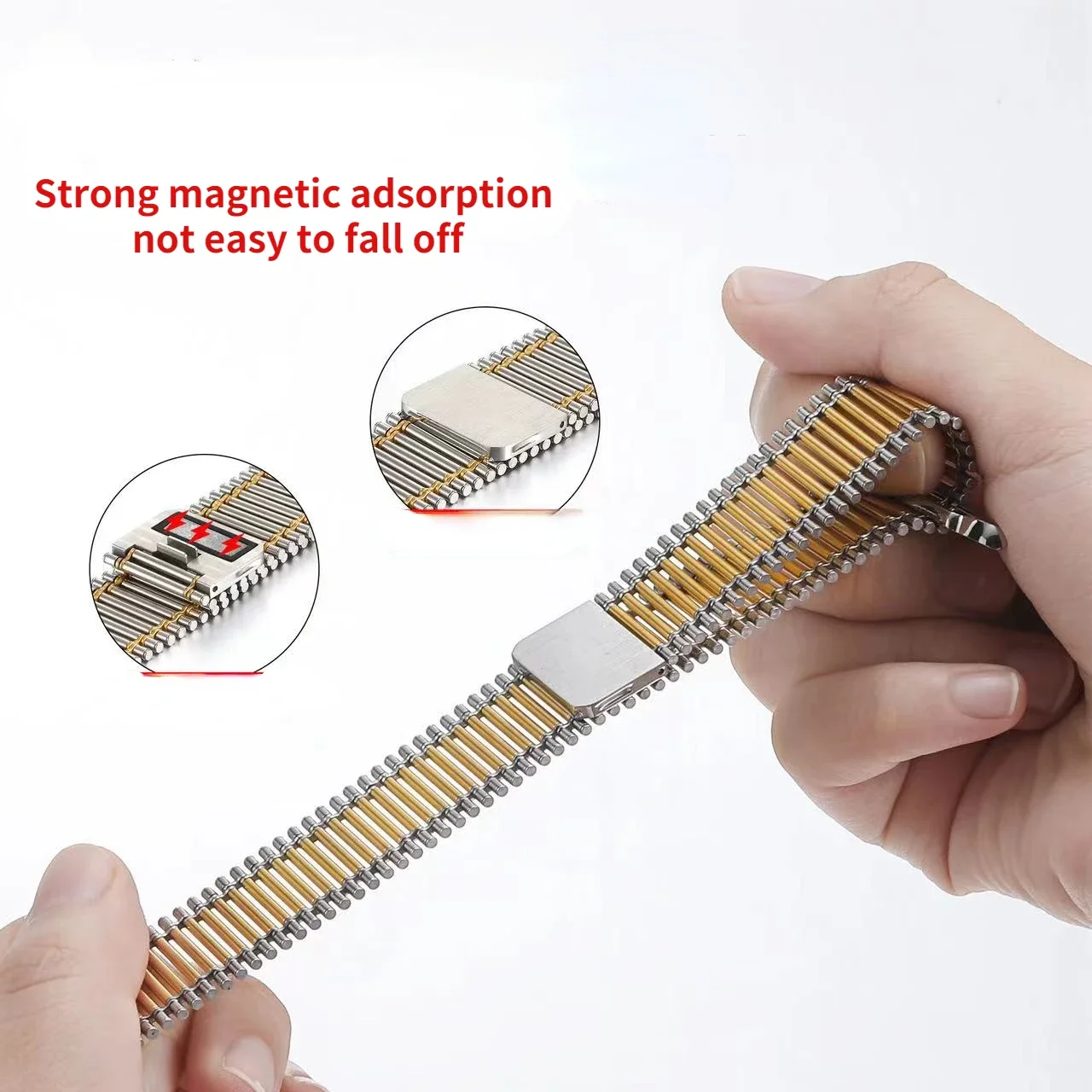 Metal Magnetic Loop Strap For Apple Watch Band Ultra 49mm 45mm 44mm 42mm 41mm 40mm Link Bracelet iWatch Series 8 7 6 5 4 SE Belt