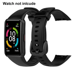 Adjustable Silicone Strap for Smart Watch - Replacement Wristband Bracelet (01 black)