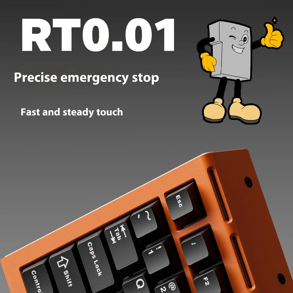 HOVEY WORKS ZENT75-HE Wired Keyboard Magnetic Switch Aluminum RT0