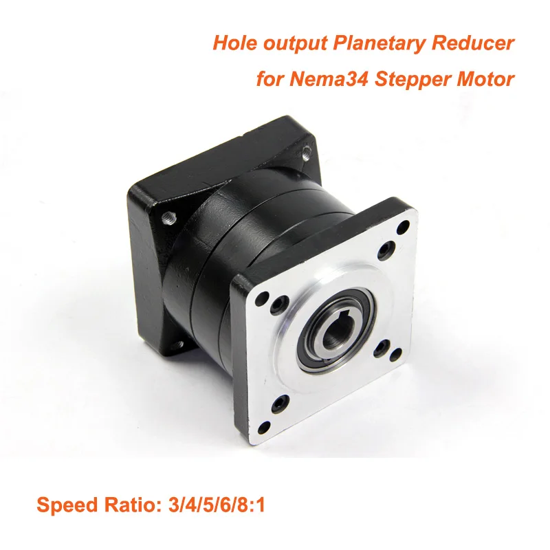 86mm Planetary Reducer Hole output 3:1 4:1 5:1 6:1 8:1 for Nema34 Stepper Motor or 86mm Brushless DC motor