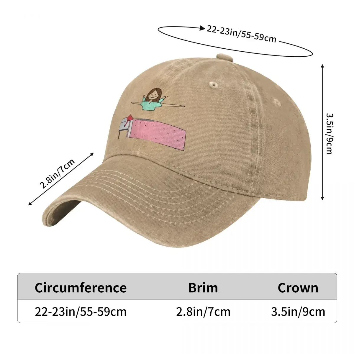 Men Women Enfermera En Apuros Nurse Baseball Cap Vintage Distressed Washed Humor Cartoon Nurse Snapback Hat Adjustable
