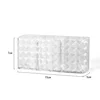 Clear Acrylic Makeup Brush Holder Desk Cosmetic Organiser Diamond Patterned Lipstick Storage Holder Desktop Cosmetic Storage Box 6