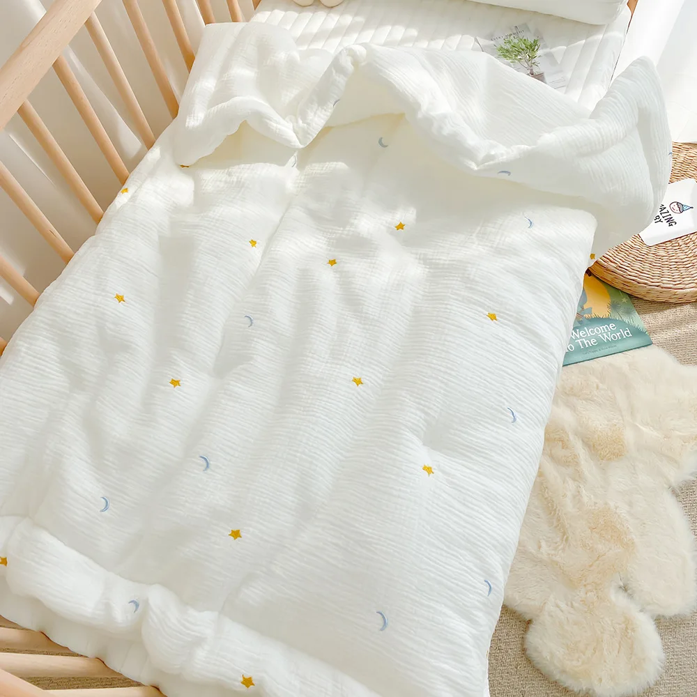 Ins Korean Baby Blanket Swaddling Newborn Warmth Soft Wool Blanket Thickened Air Conditioning Universal For All Seasons