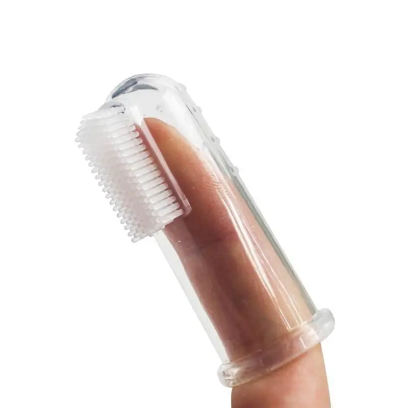 Pet finger toothbrush Pet toothbrush silicone toothbrush i dog Golden