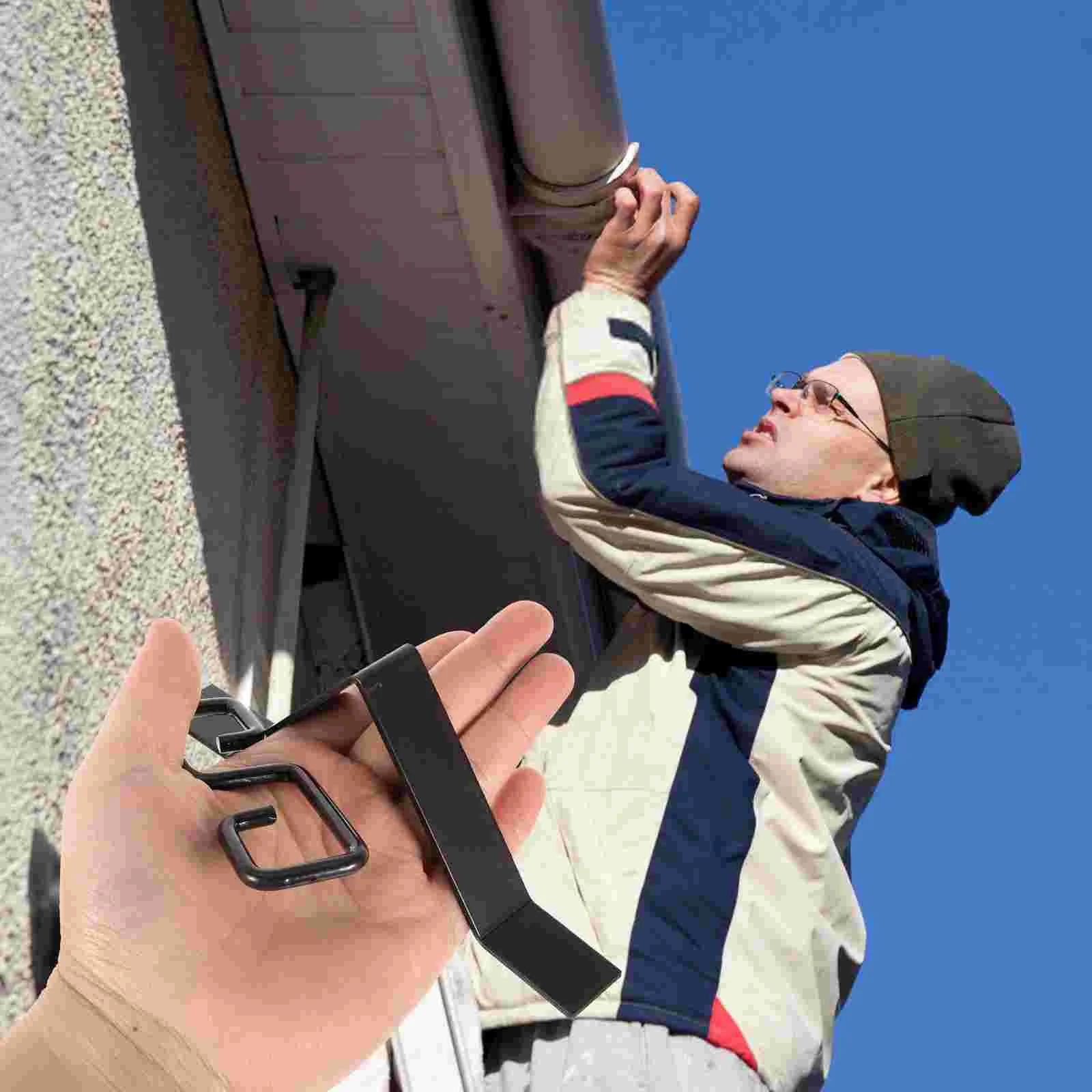 

Rain Chain Gutter Adapter Hook Parts Install Downspout Installer Chains Metal Outdoor Clip Gutters Rainwater harvester