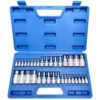 34pcs Master Hex Bit Socket Set Allen Wrench Bit Kit Hex Key for Ratchet Socket Tool SAE and Metric 3/8, 1/4, 1/2 Drive Socket 1