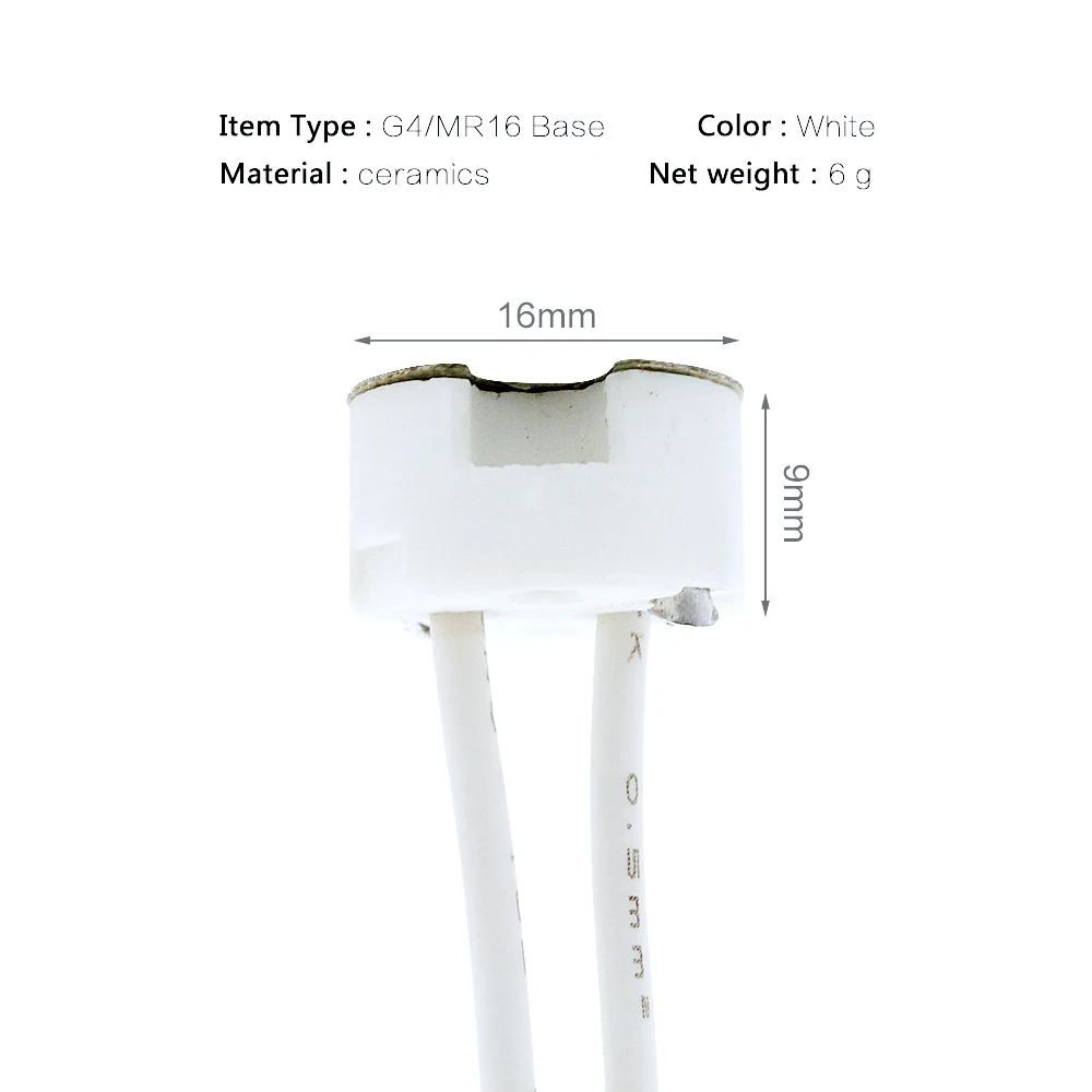 G4 MR16 Lamp Holder MR11 G5.3 G6.35 White Ceramic Bulb Base Home Lighting Accessories Connector 12V-250V Led Light 10Pcs/lot lamp holder,lamp bulb holder,lamp base,led lamp base