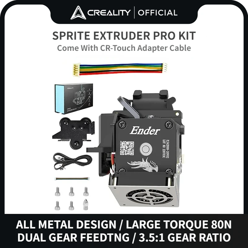 Creality 3D Printer Part Sprite Extruder Pro Kit Full Metal Dual Gear Direct Drive Estrusore Per Ender 3 / 3 Pro / 3 Max / 3 V2