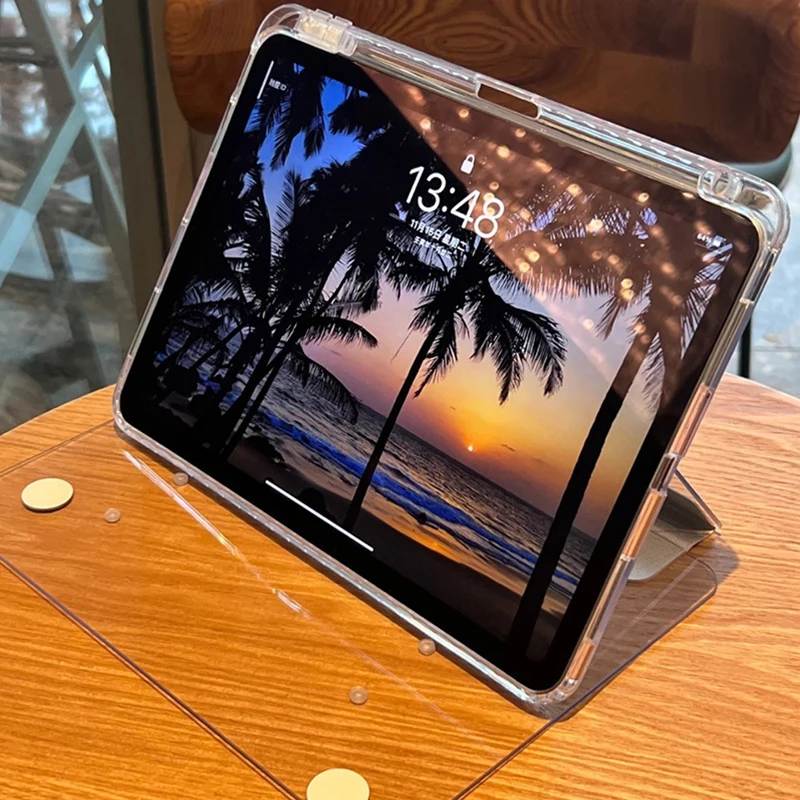 Con Portamatite Custodia Funda Per Ipad Air 5 10.9 "2022 Custodia Trasparente Per Ipad Air 10.9 Pollici (4A Generazione) 2020 Ipad Pro 11