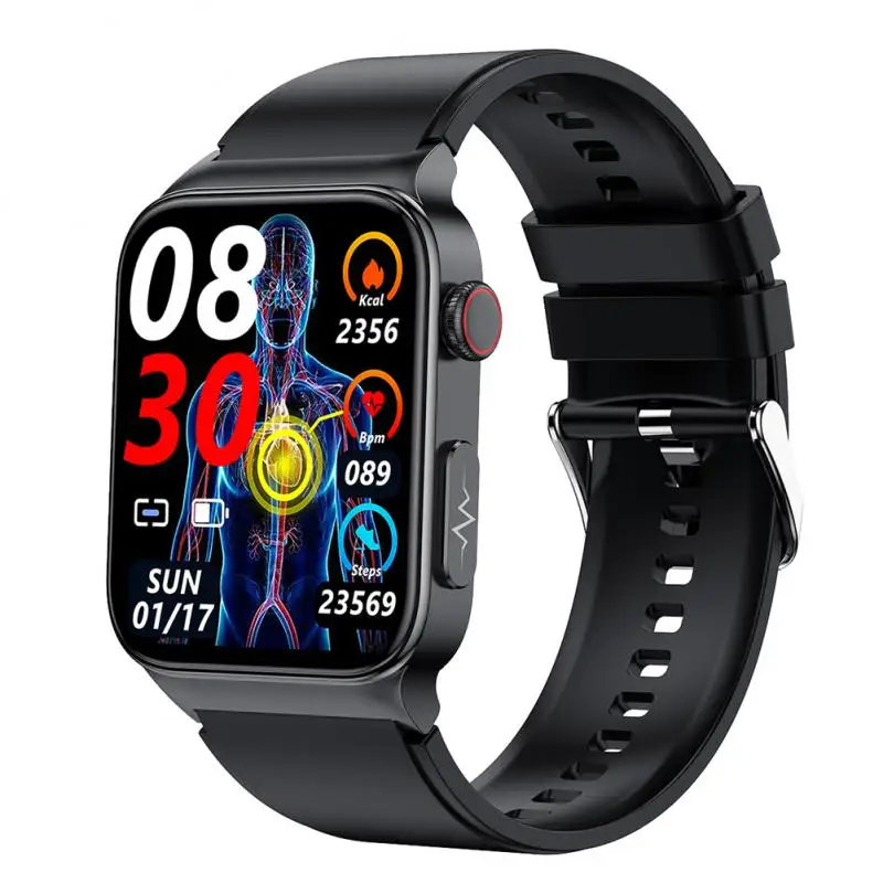 

E500 Blood Glucose Smart Watch ECG Monitoring Blood Pressure Body Temperature Smartwatch Men Waterproof Fitness Tracker