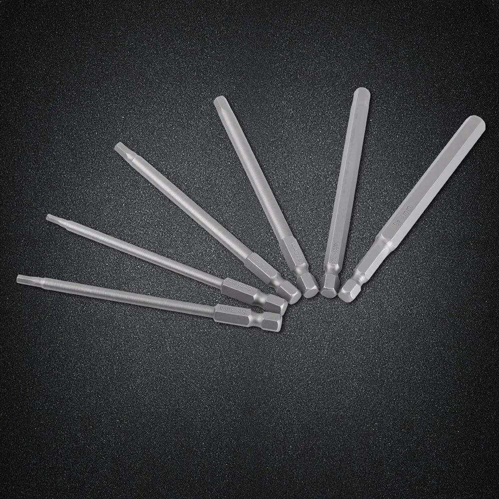 

6 шт./набор, набор магнитных насадок для отвертки и шестигранного хвостовика 1/4 дюйма