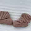 Infant Baby Neutral Booties 100% Cotton Knit Baby Socks Unisex Toddler Baby Shoes Shower Gift 3