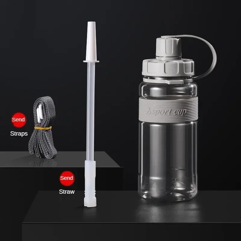 2L/1.5L/1L/0.6L Large Capacity School Gym Sports Drinking Bottles Big Water Bottle with Straw BPA Free Fitness