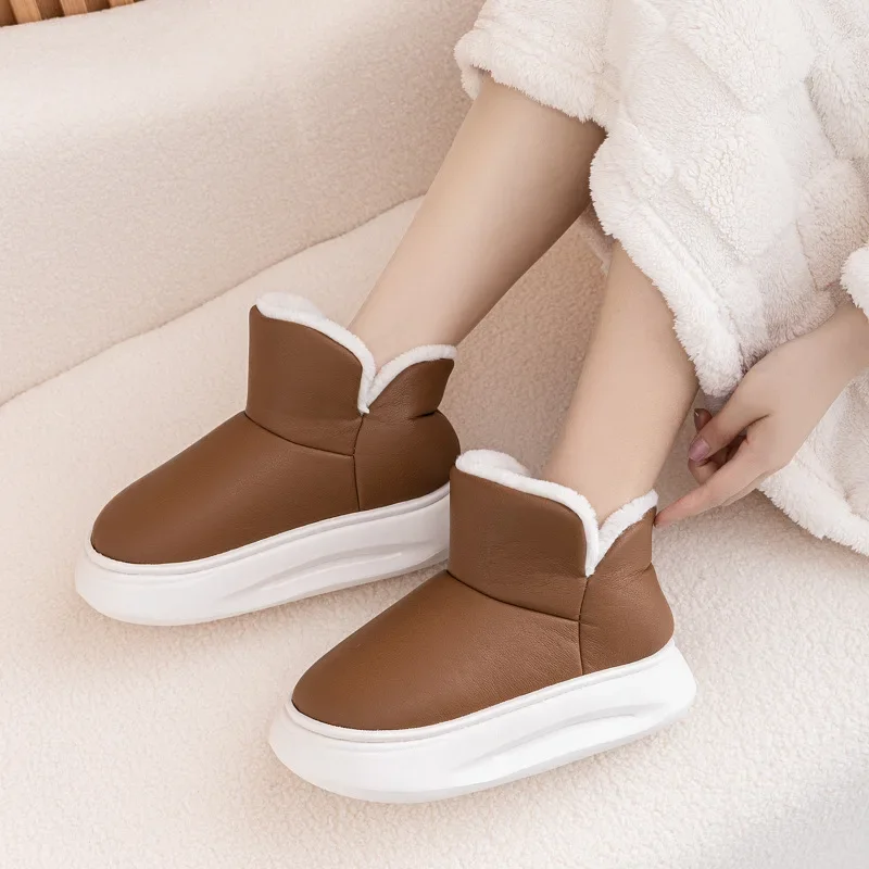 

2024 Fashion Wedge Outdoor Sneakers Botas Mujer New Womens Ankle Boots Warm Plus Fleece Thick Sole Winter Snow Boots