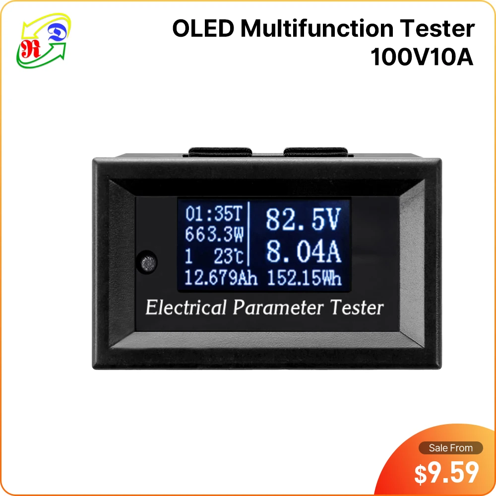 7in1 OLED Multifunction Tester Voltage current Time temperature capacity voltmeter Ammeter electrical meter RD 100v/33v10A,digital multimeter,multimeter tester,analog multimeter