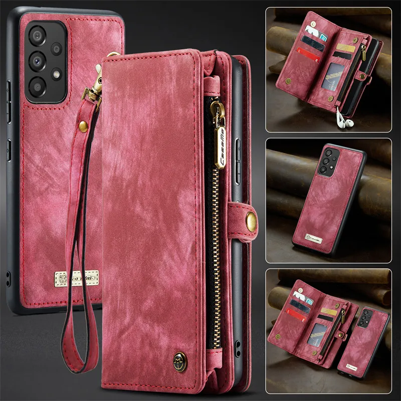 Premium Magnetic Flip Leather Wallet Phone Case with Card Holder