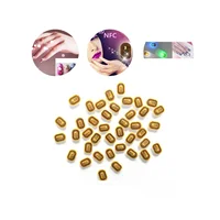 5Pcs NFC Flash Nail Sticker LED Bare Chip Intelligent Luminous Nail Lamp Nail Sticker Enhancement, White Light 1