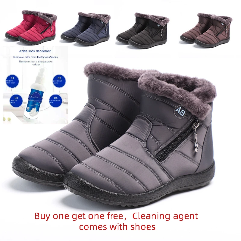 2022 Women Snow Boots Waterproof Non Slip Designer Female Ankle Boots Platform Keep Warm Ladies
