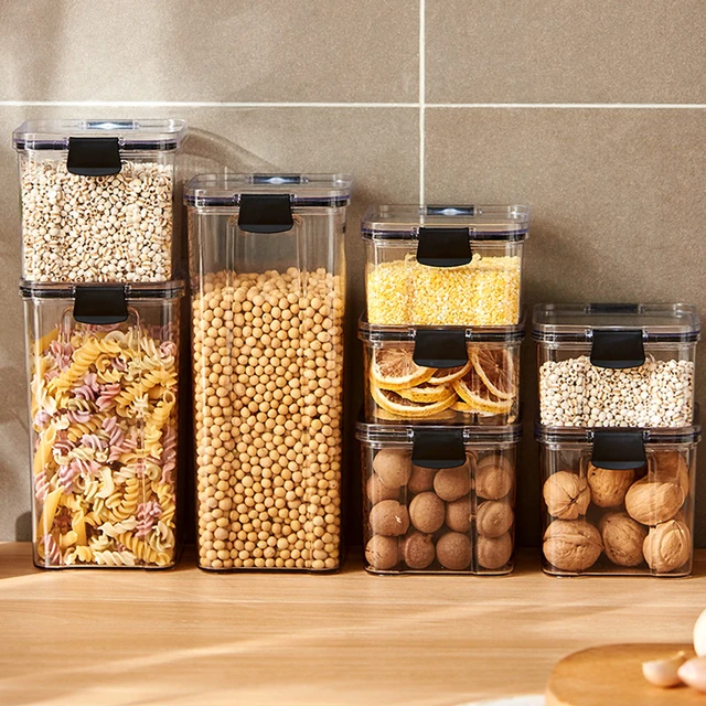 Cabinet Hanging Storage Container  Plastic Container Kitchen Storage -  Airtight Food - Aliexpress