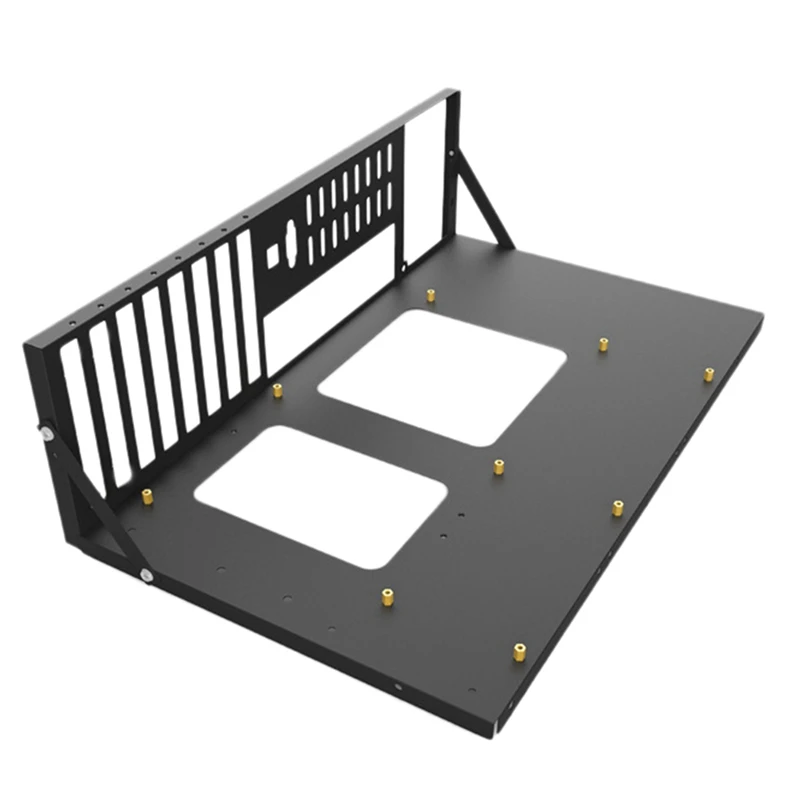 4X Mining Frame Mining Eth Staffa Della Scheda Madre Addensato Bitcoin Mining Rig Case Support Itx/ Mini Atx Per 8 Gpu(Atx)